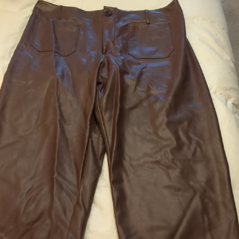 Anthropologie Women's Chocolate Brown Wide Leg Pants